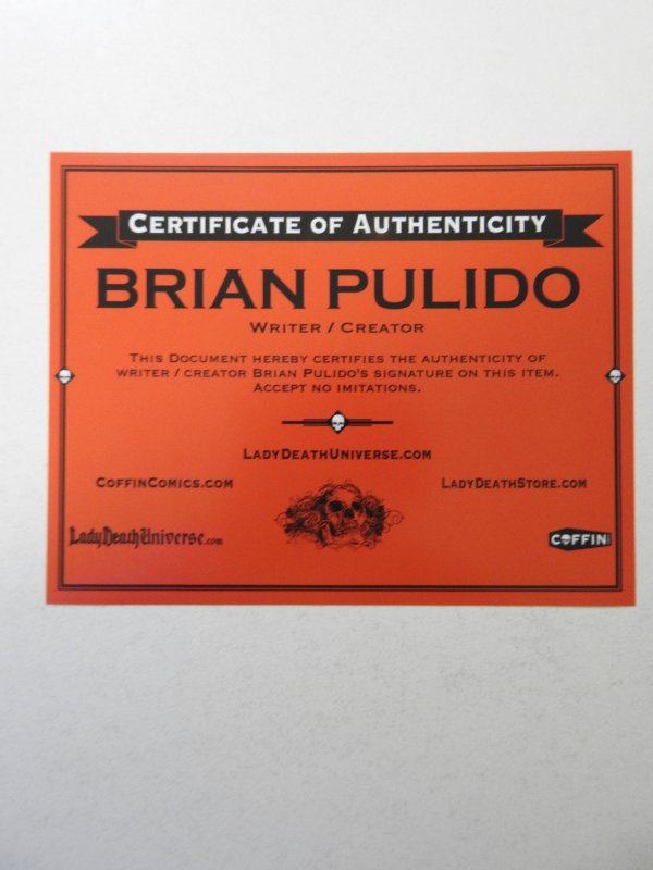 Lady Death Icon #1 Naughty Demonic Edition NM Condition! Signed W/ COA!