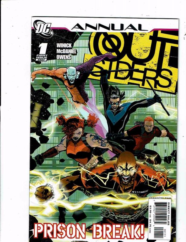 Lot Of 11 Outsiders DC Comic Books # 34 35 36 37 38 39 40 42 43 45 Annual 1 J244