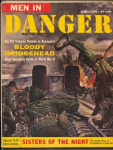 MAG: Men In Danger Magazine August 1956- Sisters of the Night G/VG