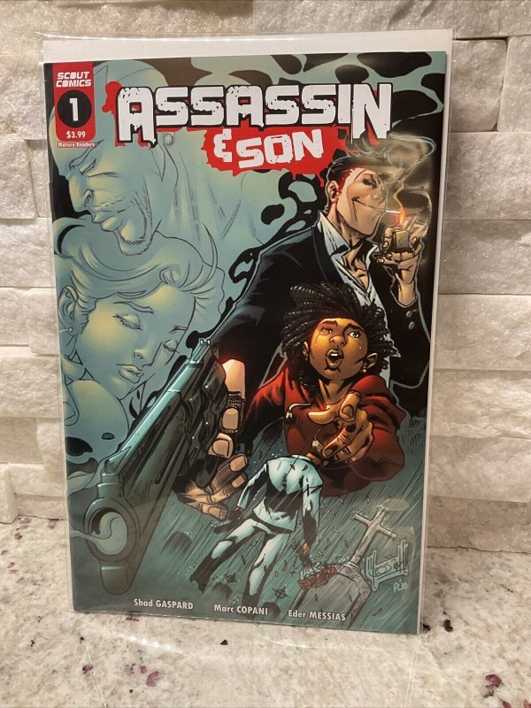 ASSASSIN AND SON 1 MAIN COVER A 1ST PRINT 1ST APPEARANCE OPTION SCOUT COMIC 2020