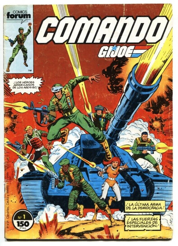 Comando G.I. JOE #1 1987 Spanish edition-Marvel 1st issue