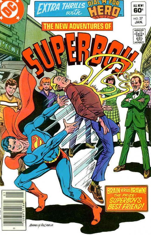 New Adventures of Superboy, The #37 (Newsstand) VF ; DC | Dial H For Hero