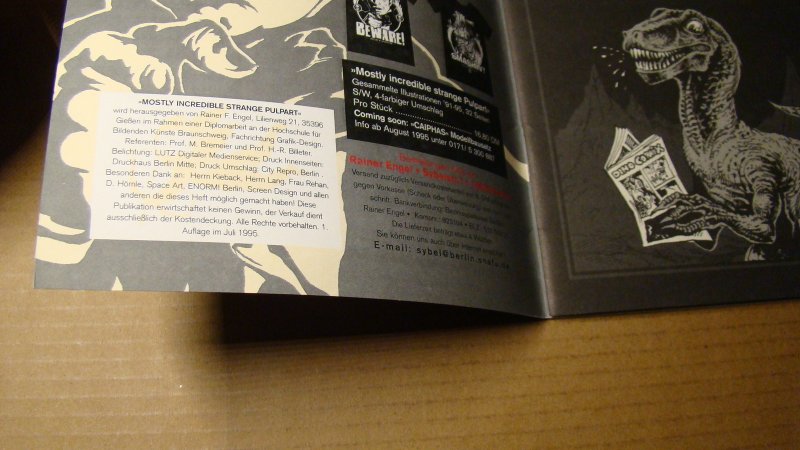 GERMAN EDITION - STRANGE PULP ART *VF+ 8.5* FRANKENSTEIN DRACULA WEREWOLF BRIDE