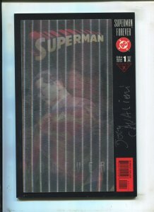 Superman Forever #1 - Lenticular Variant - Signed Joey Cavaleri (9.2OB) 1998