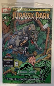 (1993) JURASSIC PARK #1 Topps Comics Movie Edition STILL SEALED w/cards!