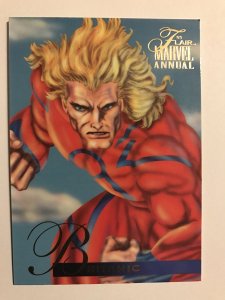 BRITANIC #33 card : Marvel Annual 1995 Flair; NM/M;  X-men, base