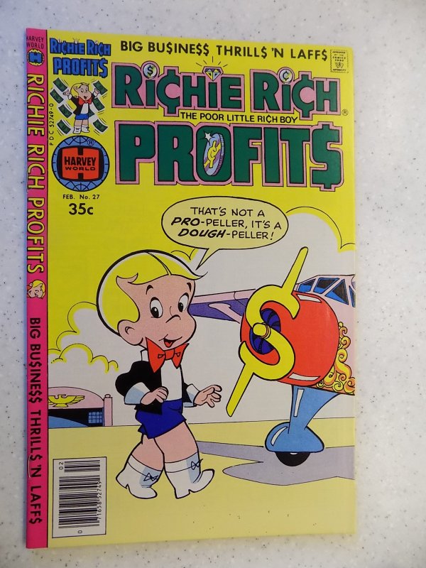 RICHIE RICH PROFITS # 27 HARVEY CARTOON ADVENTURE FUNNY