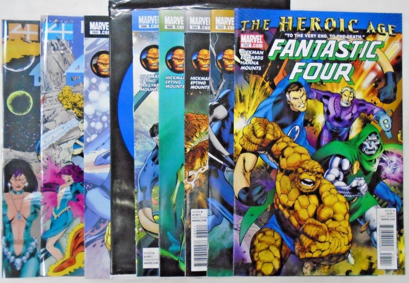 *Fantastic Four (Marvel) #572-588, Atlantis Chronicles1-2; 19 HIGH GRADE Books.