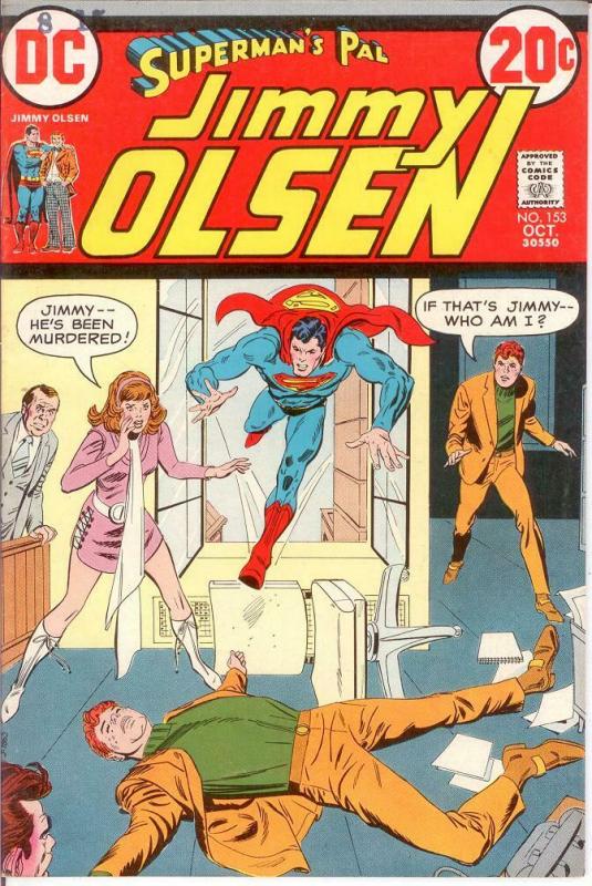 JIMMY OLSEN 153 VF October 1972 