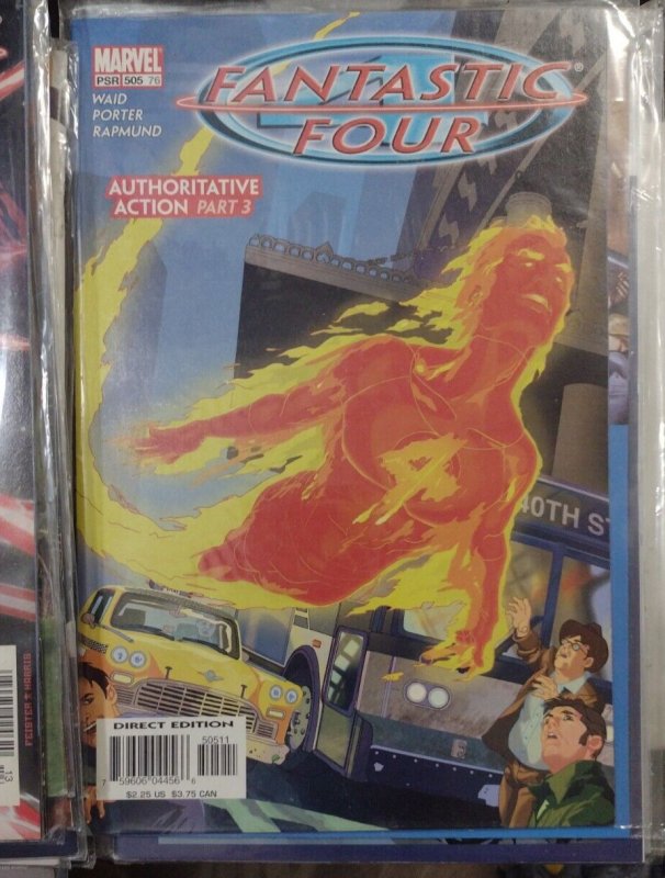 Fantastic Four  # 505  76  2003  MARVEL DISNEY AUTHORIATIVE ACTION pt 3