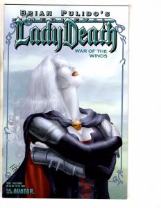 Lot Of 9 Lady Death Avatar Comic Books War Winds # 1 (3) 2 (2) 3 (2) 4 (2) J261