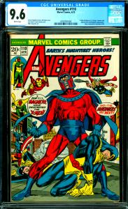 Avengers #110 CGC Graded 9.6 X-Men & Magneto App.