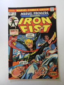 Marvel Premiere #15 (1974) 1st appearance of Iron Fist VF condition MVS intact