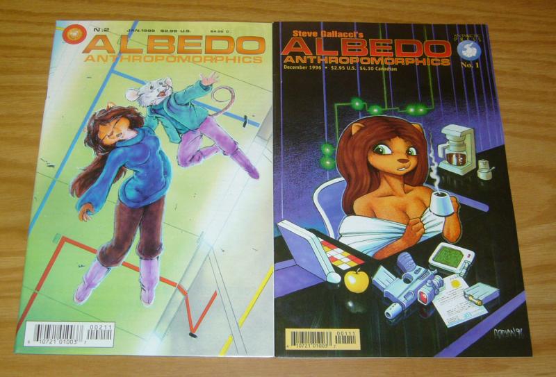 Steve Gallacci's Albedo Anthropomorphics vol. 4 #1-2 VF/NM complete series set