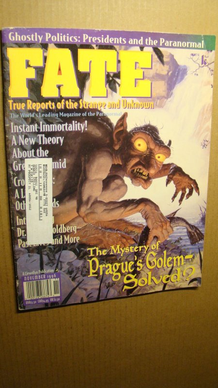 FATE NOVEMBER 1996 SOLID COPY SCI-FI UFO WEIRD TALES OF THE UNKNOWN GOLLUM