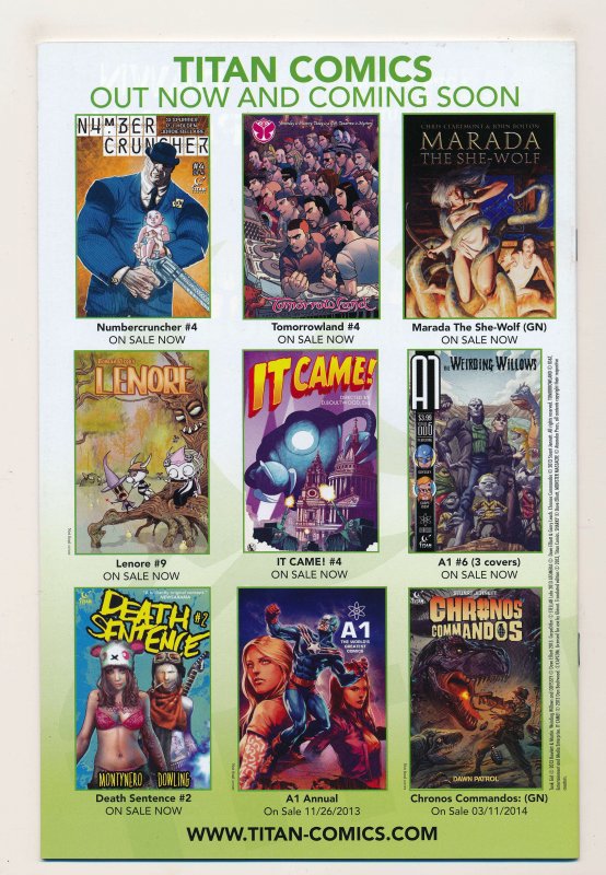Chronos Commandos Dawn Patrol (2013 Titan) #1-5 NM Complete series
