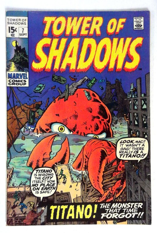 Tower of Shadows #7 Titano (1970) Marvel VG