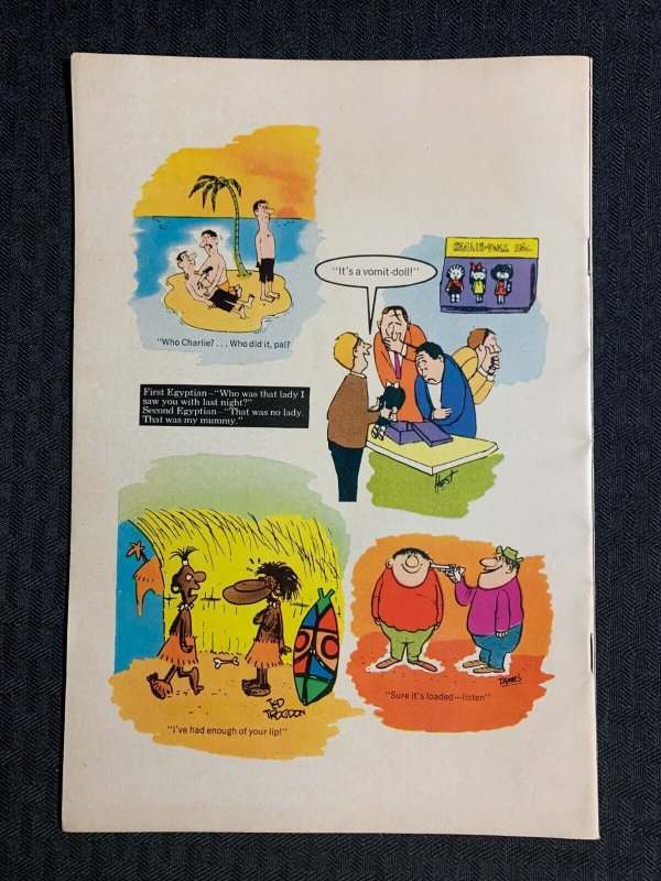 1968 GROOVY Cartoons Gags Jokes #1 FN+ 6.5 Atlas / The Monkees / Bob Dylan