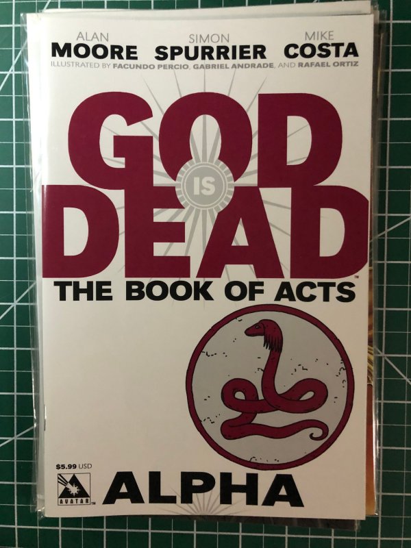 God Is Dead # 16, 17,  The Book of Acts Alpha, Omega (2014)