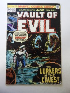 Vault of Evil #10 (1974) VG+ Condition centerfold detached at 1 staple
