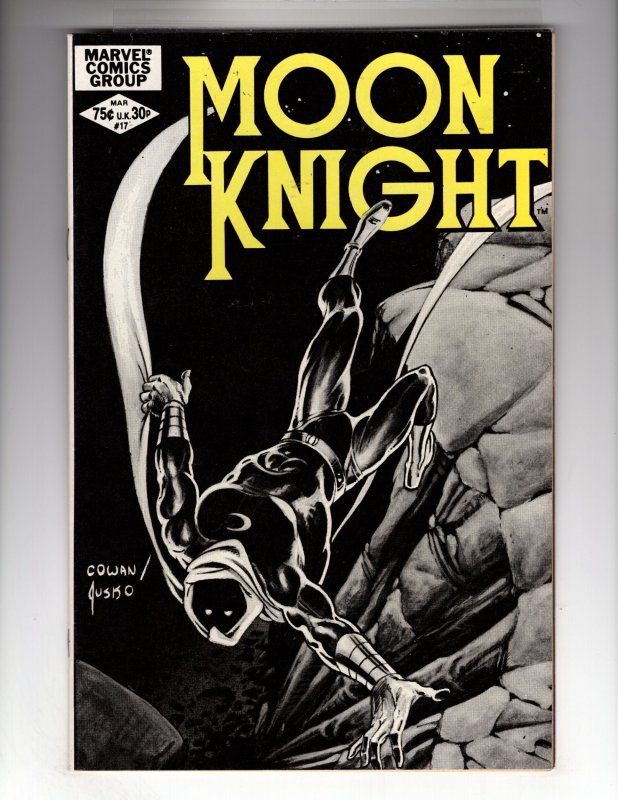 Moon Knight #17 (1982)  Classic Original Series! Bronze MARVEL!  / ID#453
