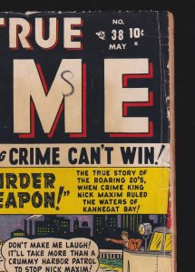 All-True Crime #38 3.0 GD/VG Atlas Comic - May 1950