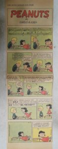  Peanuts Sunday Page by Charles Schulz from 6/7/1959 Size: ~7.5 x 22 inches  