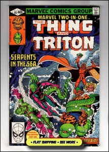Marvel Two-in-One #65 (1980) THING & TRITON!   [•ID#131]