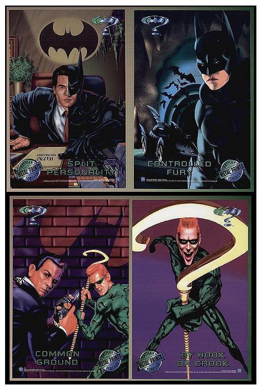 BATMAN FOREVER 1995 DC METAL PRINTS CARD LOT FLEER