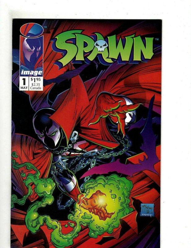 Spawn # 1 NM 1st Print Image Comic Book Angela Todd McFarlane Clown Violato J513