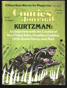 Comics Journal #67 1981-Harvey Kurtzman EC War-Harlan Ellison Sues Warren Pubs