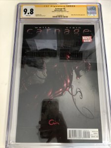 Carnage (2011) # 2 (CGC 9.8 SS) Signed Clayton Crain * Marvel Comics * Zeb Wells