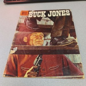 BUCK JONES #733 1956 DELL -WESTERN HERO 'COMANCHE-S'  FOUR-COLOR Painted Cover