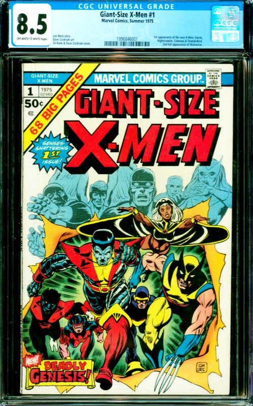 Giant-Size X-Men #1 CGC Graded 8.5 1st Appearance of the New X-Men Storm