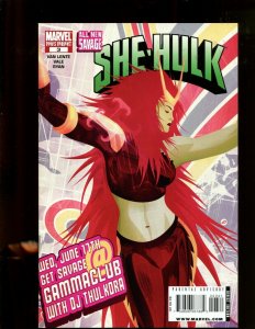 SHE-HULK #3 (9.2) 1990'S VARIANT COVER! 2009~