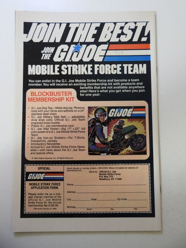 G.I. Joe: A Real American Hero #2 (1982) VF- Condition