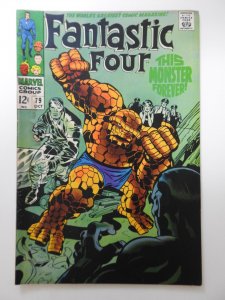 Fantastic Four #79 (1968) A Monster Forever? Classic! Good Moisture Stain!