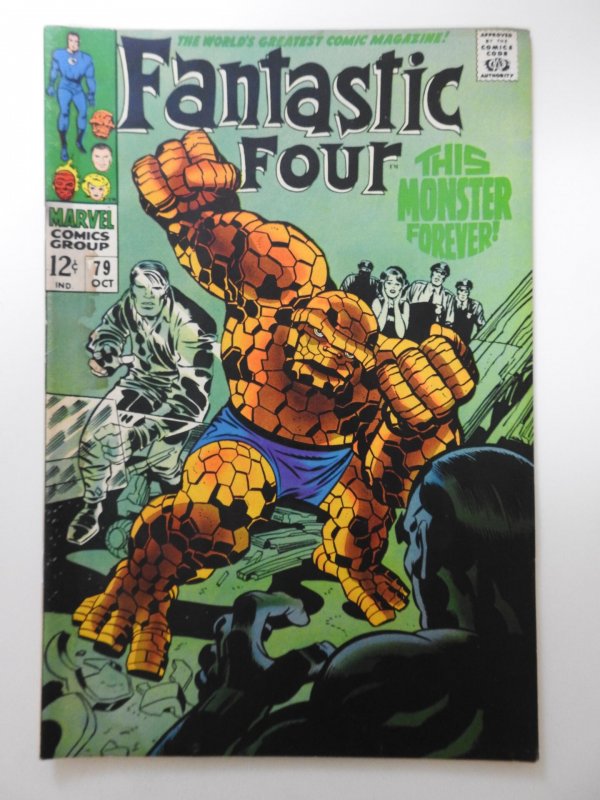 Fantastic Four #79 (1968) A Monster Forever? Classic! Good Moisture Stain!