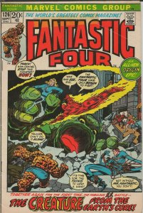 Fantastic Four #126 ORIGINAL Vintage 1972 Marvel Comics FF 1 Cover Homage