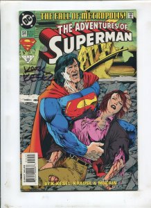 ADVENTURES OF SUPERMAN #514 (9.2) SIGNED BY KARL KESEL!