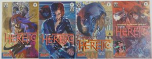 the Heretic #1-4 VF/NM complete series - dark horse comics - blanc noir set lot
