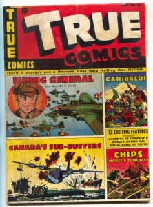 True Comics #36 1944- IRA Baker- Garibaldi VG