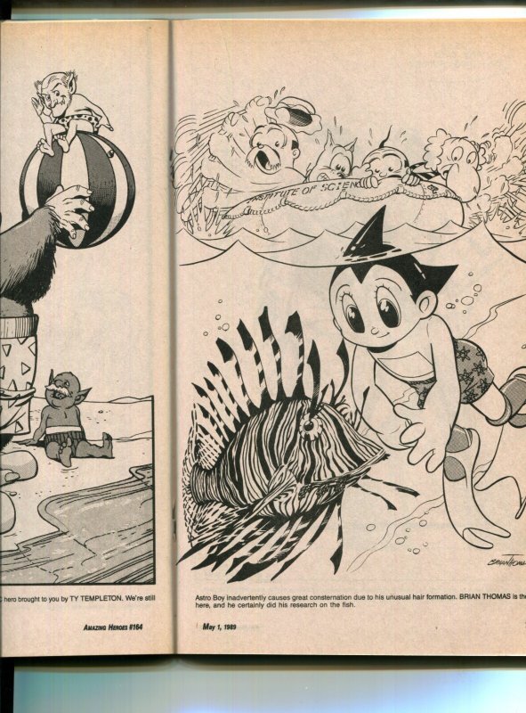 Amazing Heroes #164 - 3rd of 3 Swimsuit Issues / Mitch O'Connell Cvr (6.5) 1989