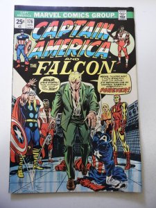 Captain America #176 (1974) VG Condition moisture stains, MVS Intact