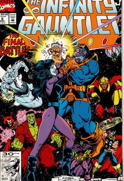 infinity gauntlet #5,6 near mint $25.00