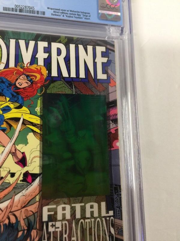 Wolverine 75 Cgc 9.9 Not 9.8 White Pages Hologram Cover Fatal Attactions