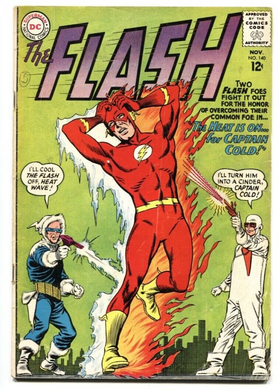 THE FLASH  #140-1963-DC-FIRST HEAT WAVE comic book silver-age