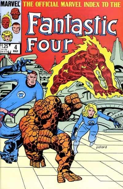 Official Marvel Index to the Fantastic Four #4, NM (Stock photo)