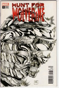 Hunt For Wolverine #1 Mcniven Black & White Variant