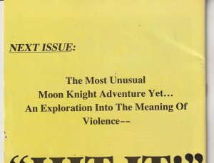 Moon Knight(vol. 1) # 25 1st appearance of Black Spectre